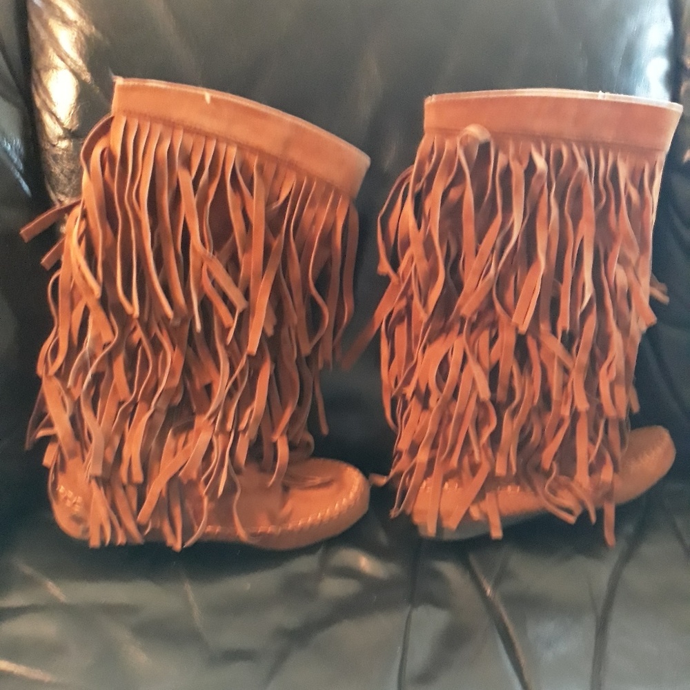 Fringe Brown Boots
